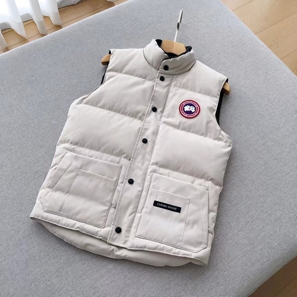 Canada Goose White Jacket Vest